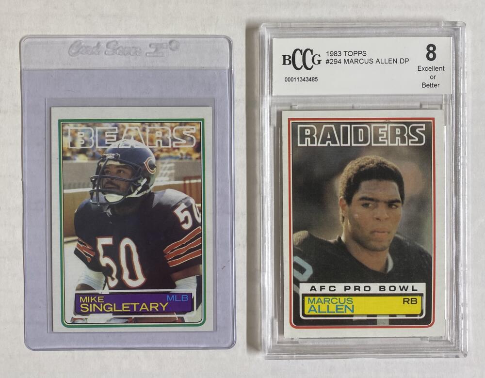 1983 Topps Football Complete Binder Set 1-396 Singletary Rookie Marcus Allen BCCG 8 Image 3