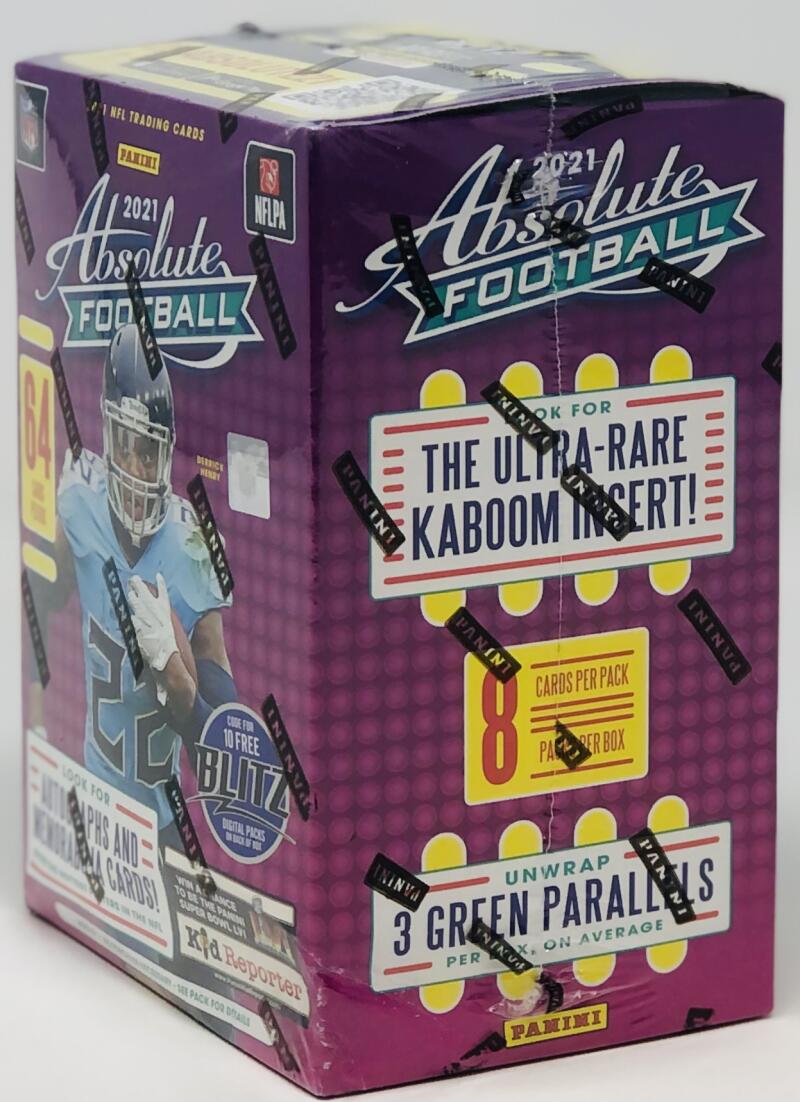 2021 Panini Absolute Green Parallel Football Blaster Box Image 2