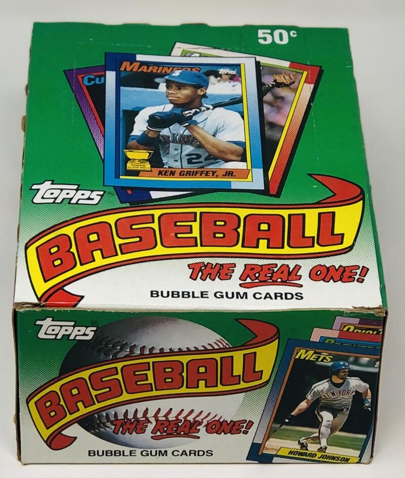 1990 Topps Baseball Wax Box  Image 1