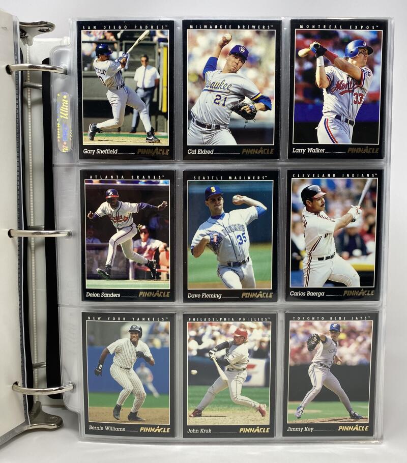 1993 Pinnacle Baseball Hand Collated Binder Set 1-620 Derek Jeter BCCG 10 Rookie Image 1