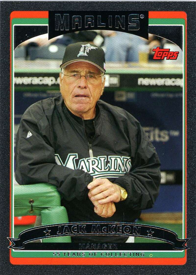 Jack McKeon Card 2006 Topps Black #276 Image 1