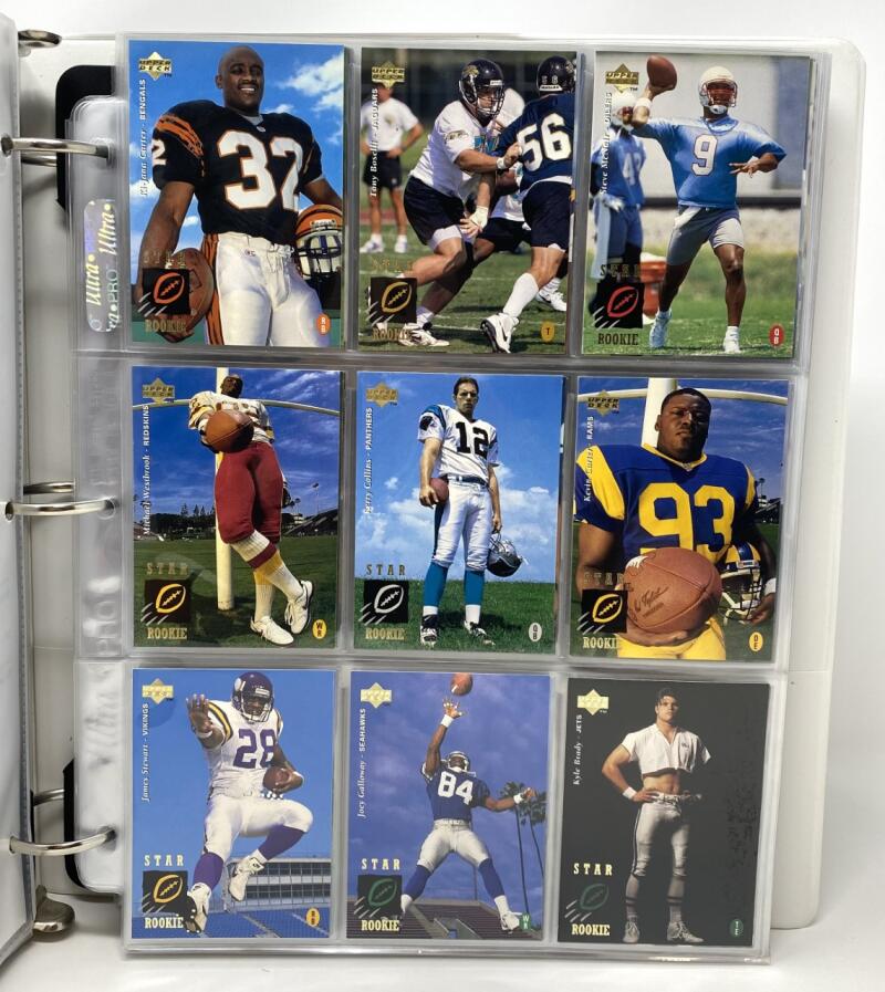 1995 Upper Deck Football Hand Collated Binder Set 1-300 Image 1