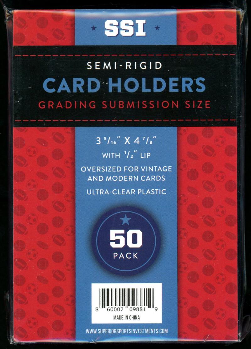 Superior Sports Graded Card Saver Semi-Rigid Holder for Grading Submissions (50) Image 1