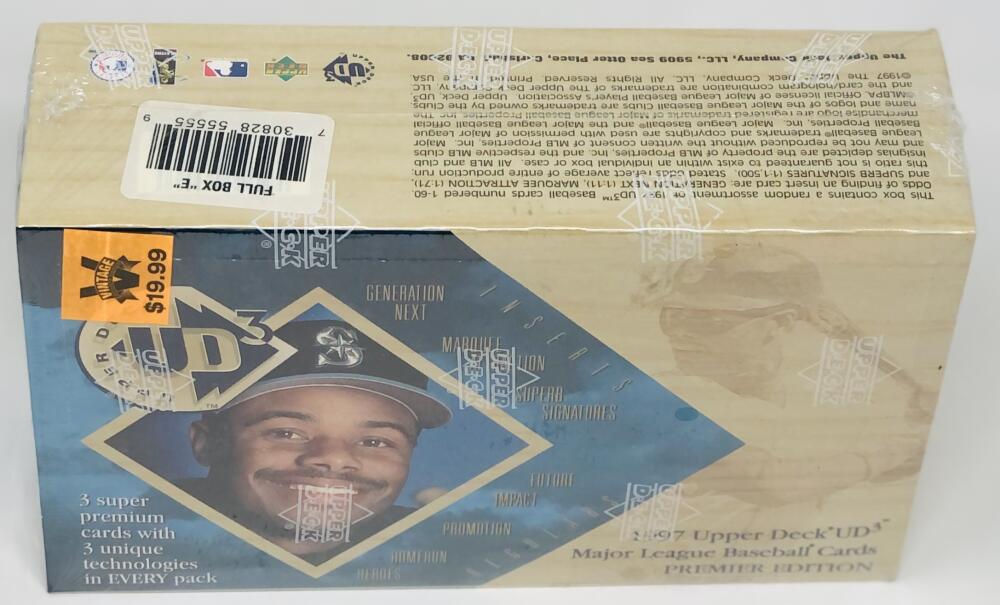 1997 Upper Deck UD3 Premier Baseball 12 Pack Box Image 1