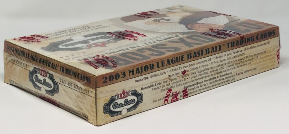 2003 Fleer Box Score Baseball Hobby Box Image 3