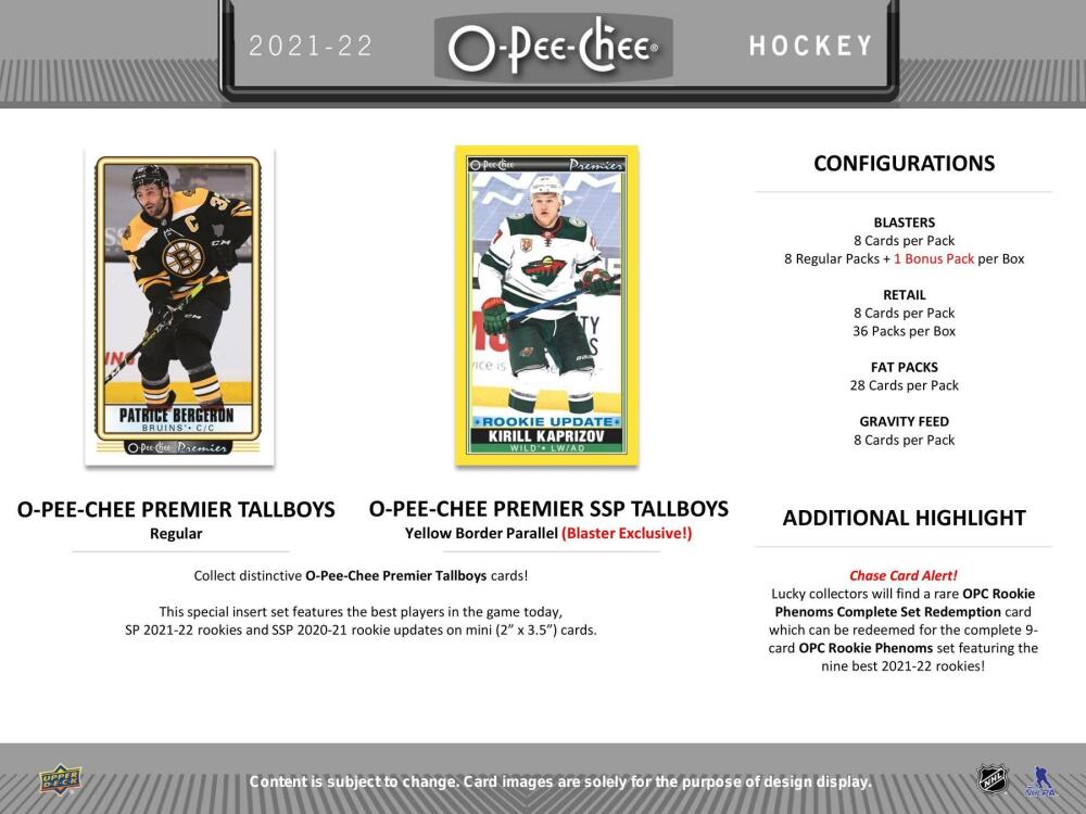 2021-22 Upper Deck O-Pee-Chee Hockey 8-Pack Blaster Box Image 5