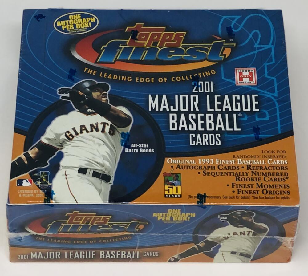 2001 Finest Baseball Hobby Box Ichiro/Pujols Rookie Year Image 1