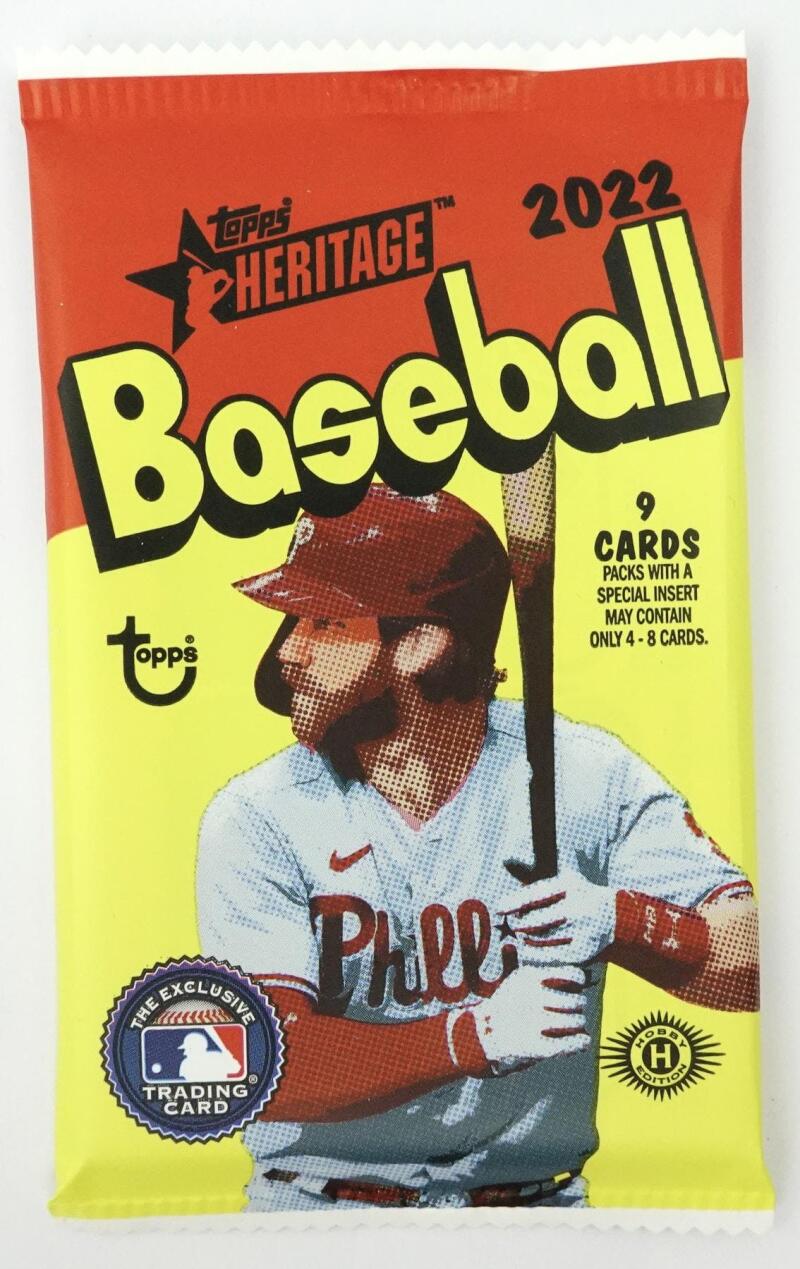 2022 Topps Heritage Baseball Hobby Box Image 3