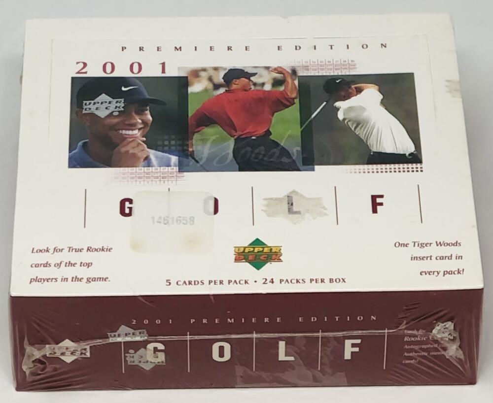 2001 Upper Deck Premium Edition Golf  Sealed Red Box Tiger Woods Image 1