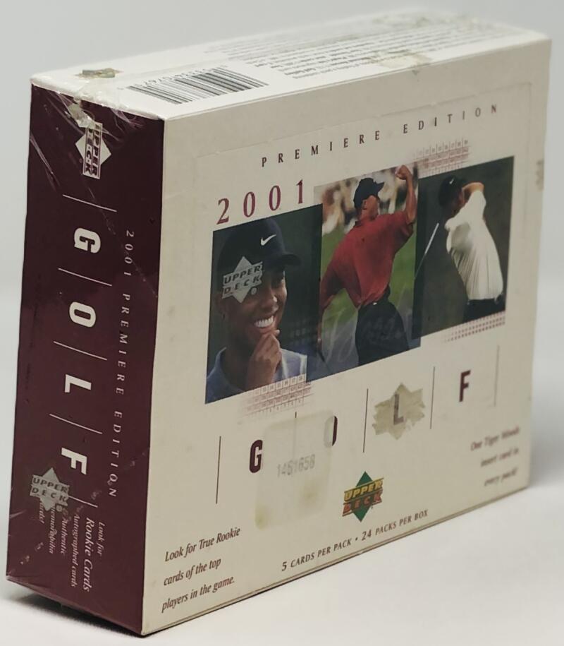 2001 Upper Deck Premium Edition Golf  Sealed Red Box Tiger Woods Image 2