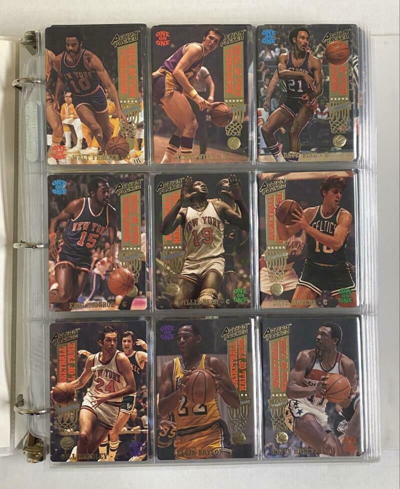 1993 Basketball Action Packed HOF NBA 25th Anniversary Binder Set 1-84 Image 1