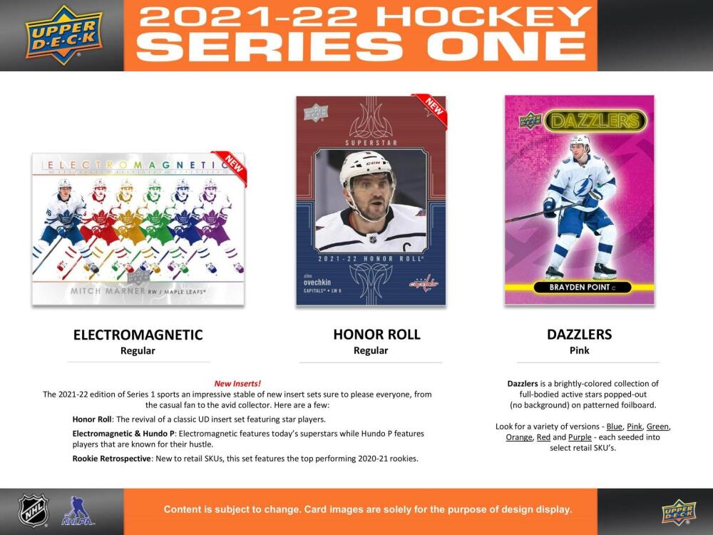 2021-22 Upper Deck Series 1 Hockey 6-Pack Blaster Box Image 4