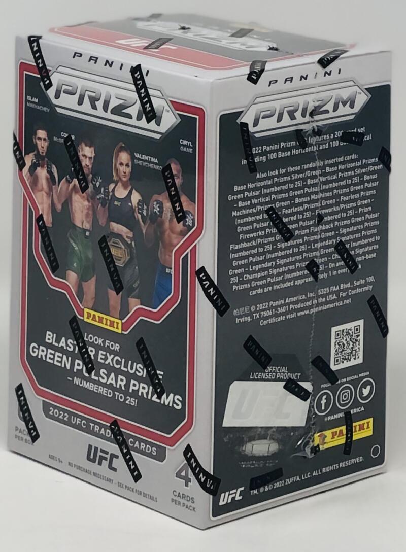 2022 Panini Prizm UFC 6-Pack Blaster Box (Green Pulsar Prizms! Image 3