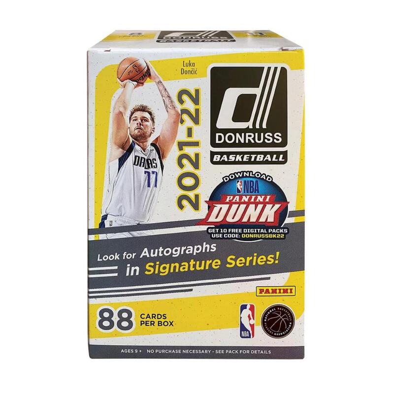 2021-22 Panini Donruss Basketball 11-Pack Blaster Box (Orange and Purple Laser Parallels!) Image 1