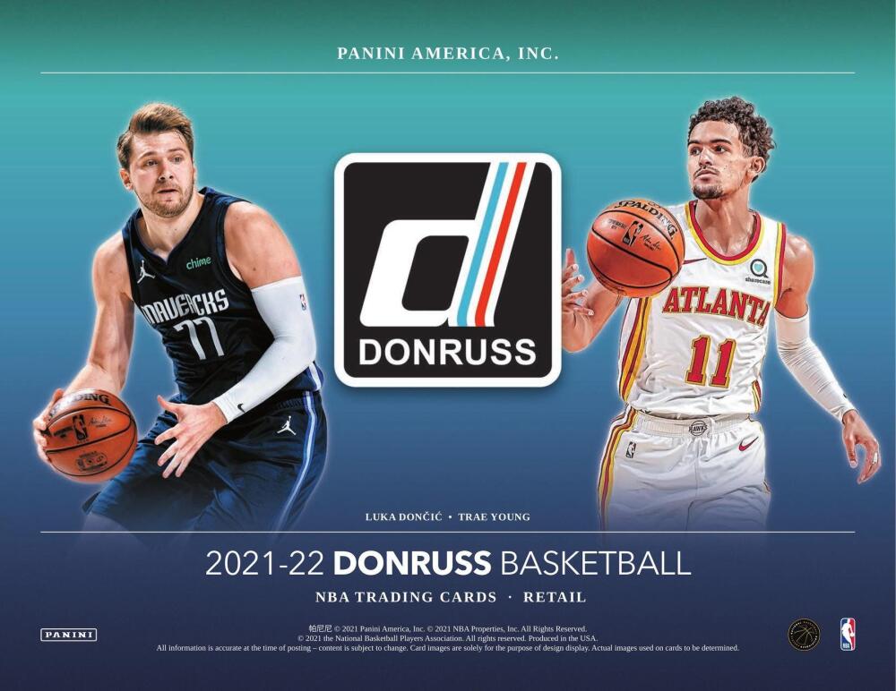 2021-22 Panini Donruss Basketball 11-Pack Blaster Box (Orange and Purple Laser Parallels!) Image 2