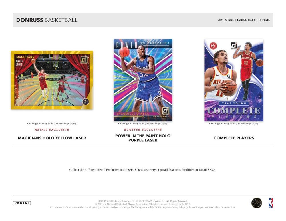 2021-22 Panini Donruss Basketball 11-Pack Blaster Box (Orange and Purple Laser Parallels!) Image 5