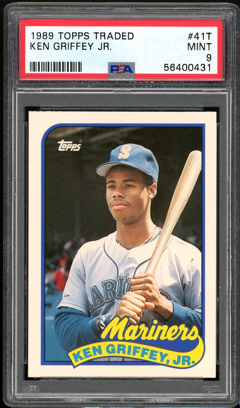 Ken Griffey Jr Rookie Card 1989 Topps Traded Update #41t Seattle Mariners PSA 9 Image 1