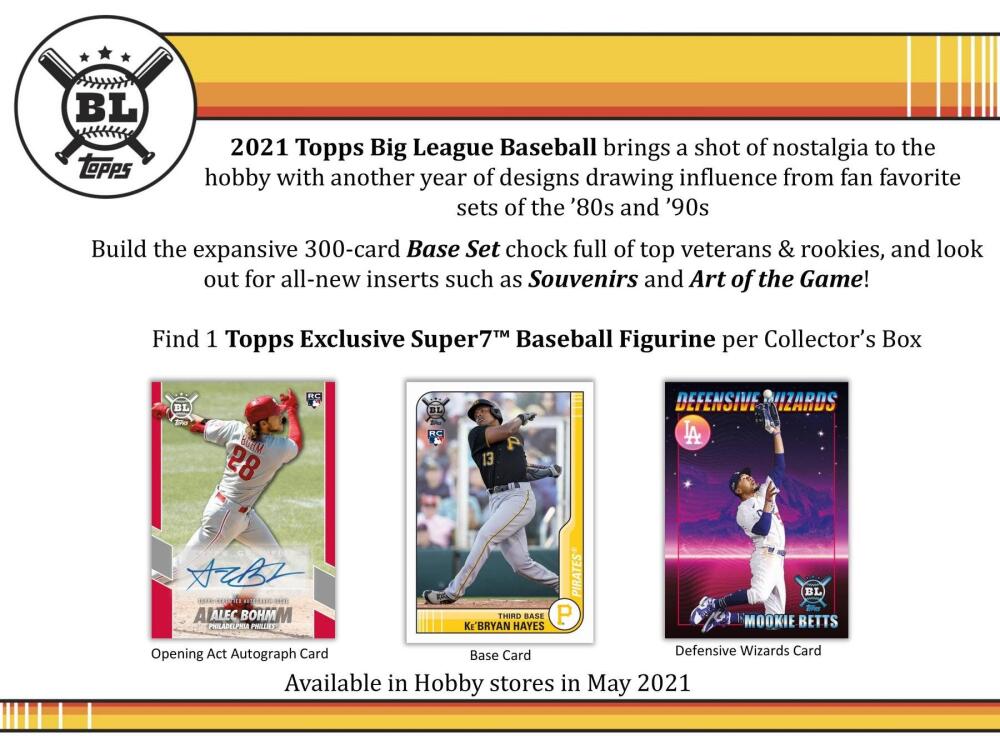 2021 Topps Big League Baseball Collector Hobby Box Image 3