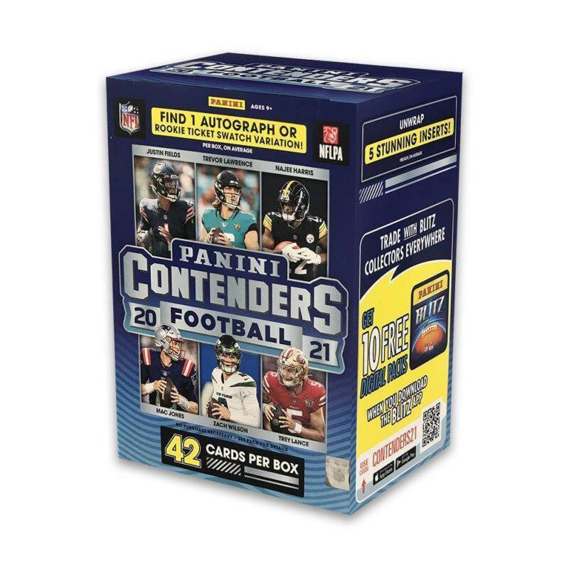 2021 Panini Contenders Football 6-Pack Blaster Box Image 1