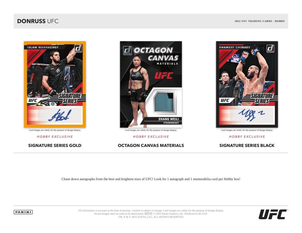 2022 Panini Donruss Combat UFC Hobby Box Image 6