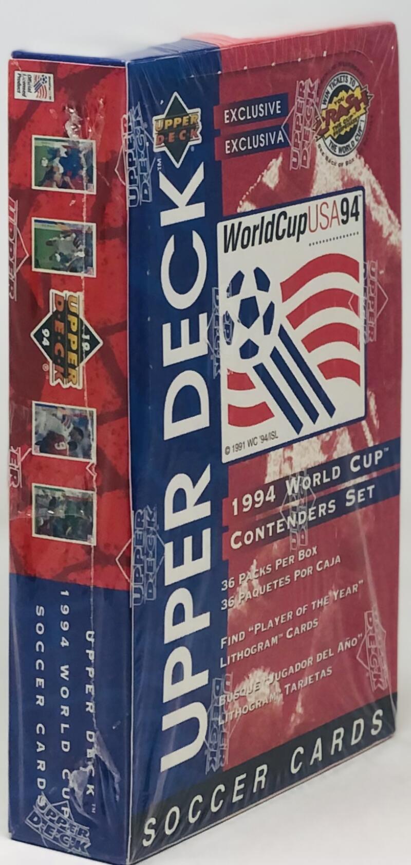 1994 Upper Deck English/Spanish World Cup USA 94 Contender Set  Soccer Box Image 1