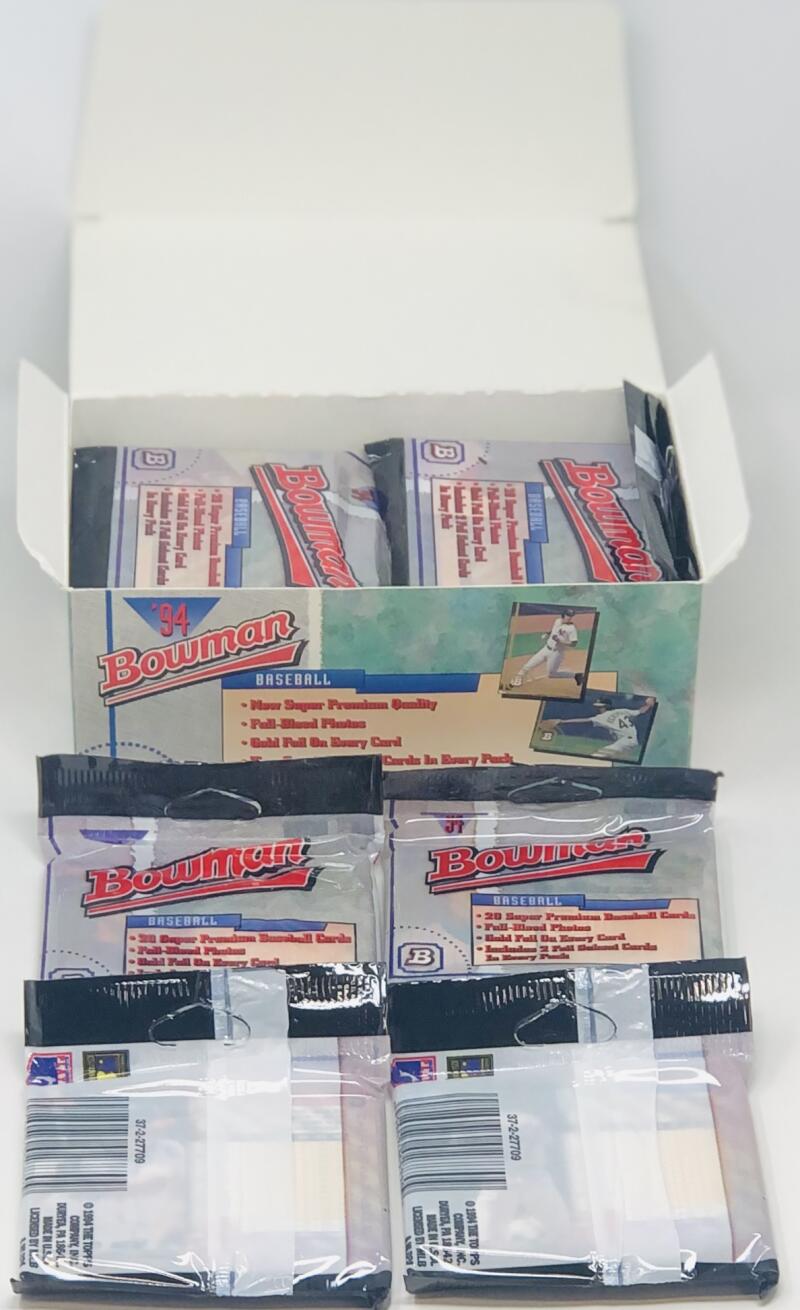 1994 Bowman 20-Pack Baseball Unsealed  Box Image 2