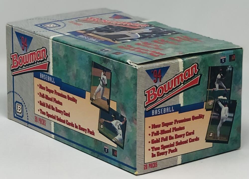 1994 Bowman 20-Pack Baseball Unsealed  Box Image 4