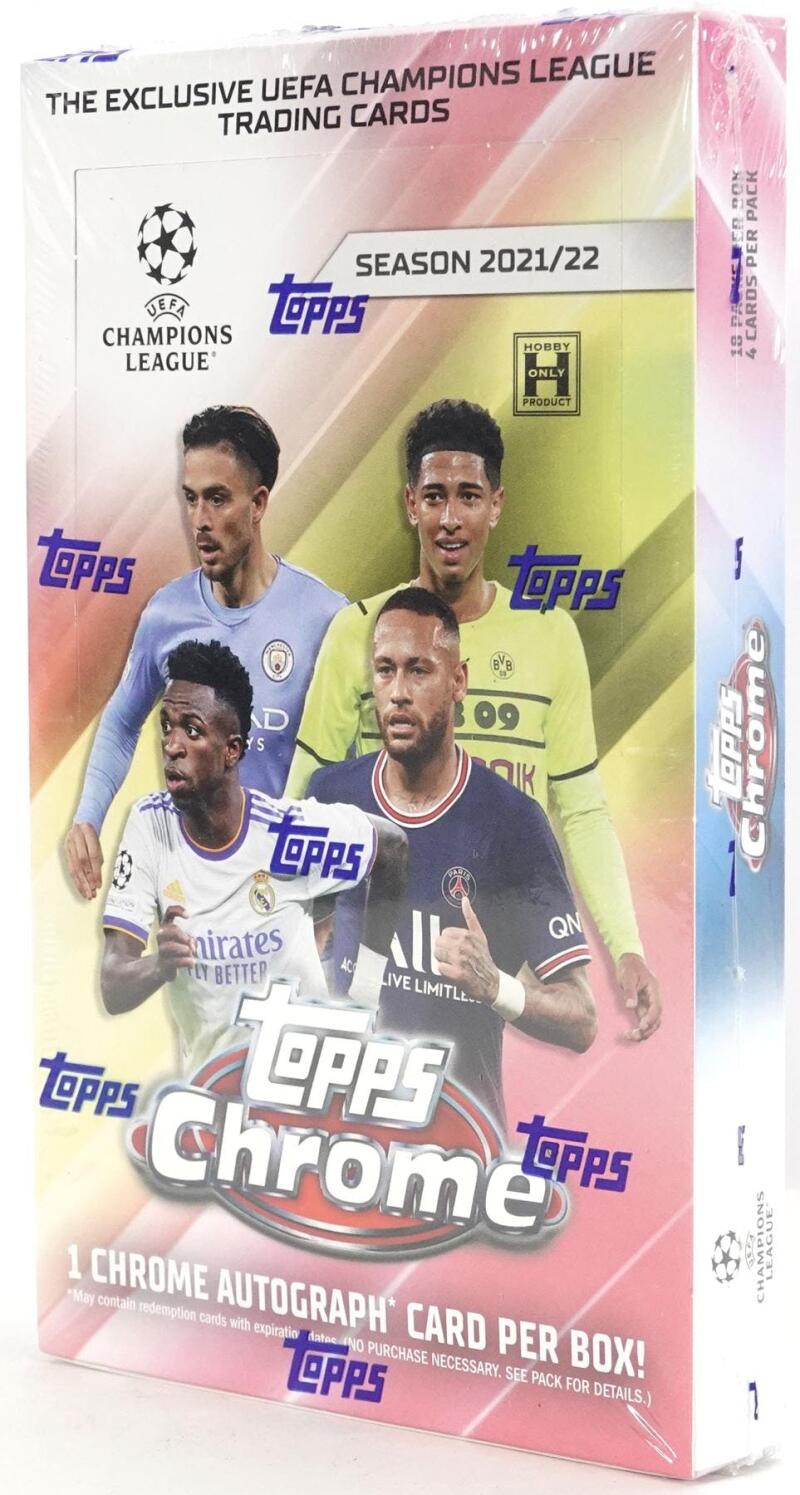 2021-22 Topps UEFA Champions League Chrome Soccer Hobby Box Image 2