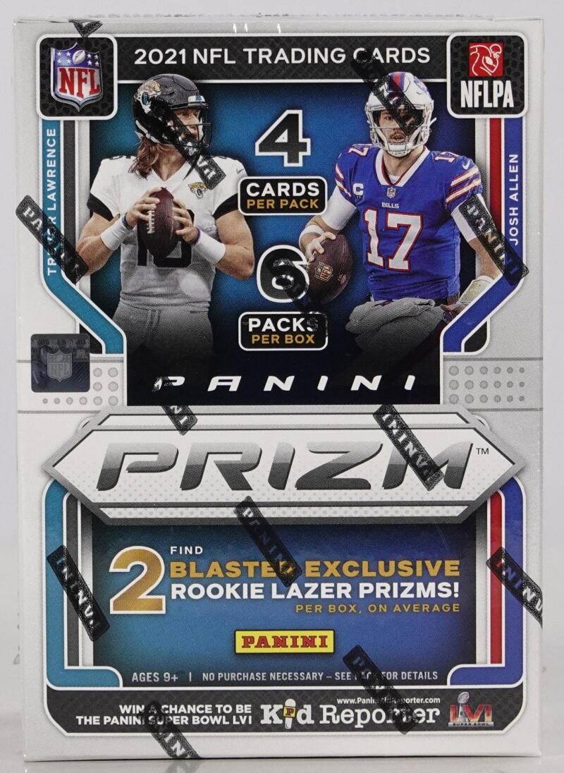 2021 Panini Prizm Football 6-Pack Blaster Box (Lazer Prizms!) Image 1