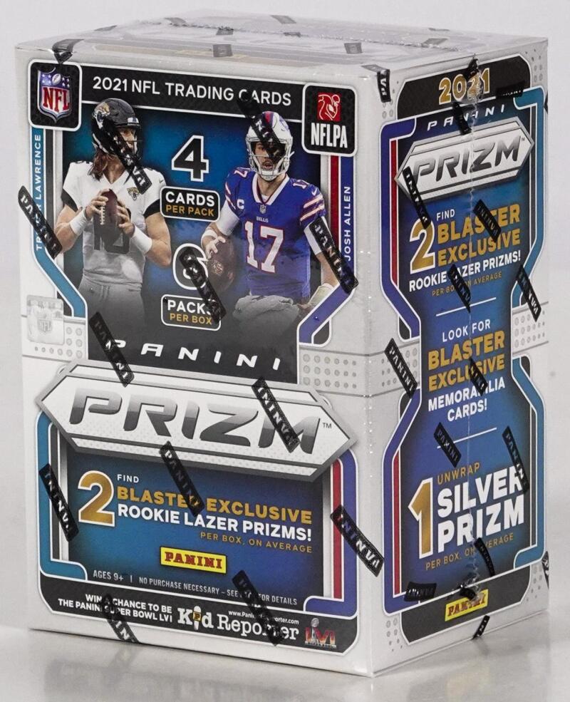 2021 Panini Prizm Football 6-Pack Blaster Box (Lazer Prizms!) Image 2