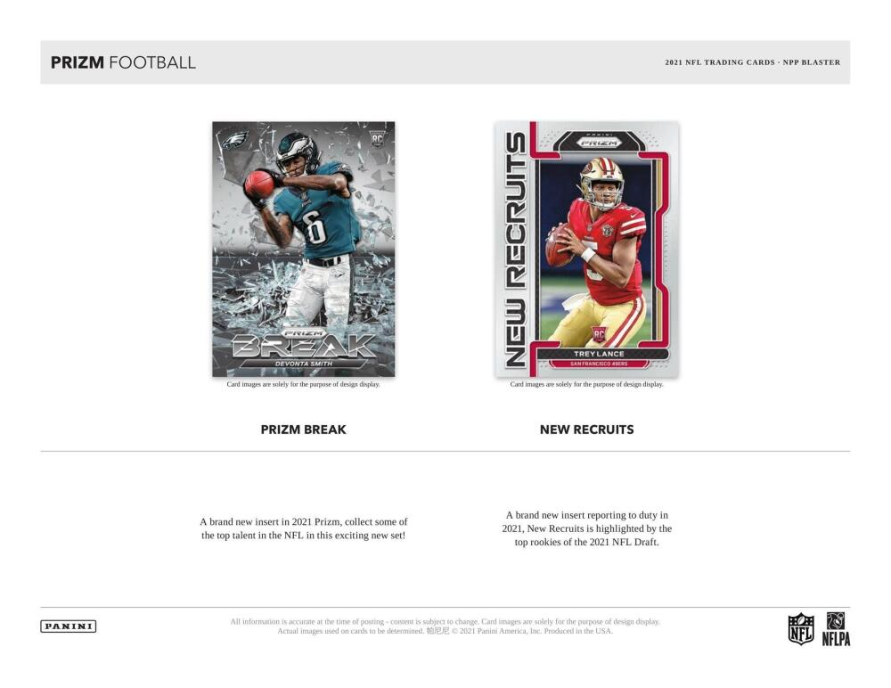 2021 Panini Prizm Football 6-Pack Blaster Box (Lazer Prizms!) Image 5