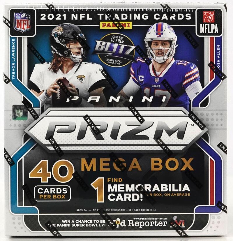2021 Panini Prizm Football Mega Box (Neon Green Pulsar!) Image 1