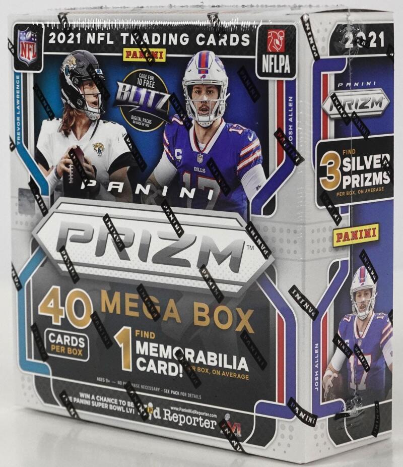 2021 Panini Prizm Football Mega Box (Neon Green Pulsar!) Image 2