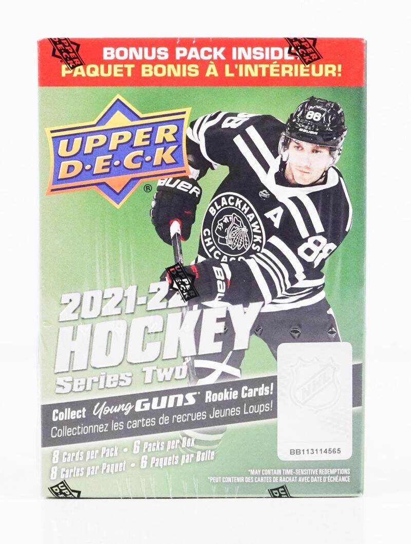 2021-22 Upper Deck Series 2 Hockey 6-Pack Blaster Box Image 2