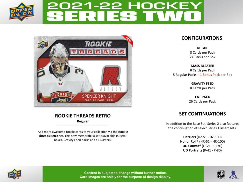 2021-22 Upper Deck Series 2 Hockey 6-Pack Blaster Box Image 6