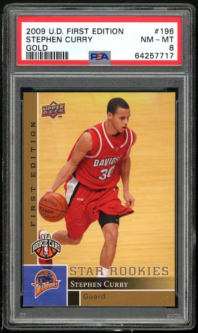 Stephen Curry Rookie Card 2009-10 U.D. First Edition Gold #196 Image 1