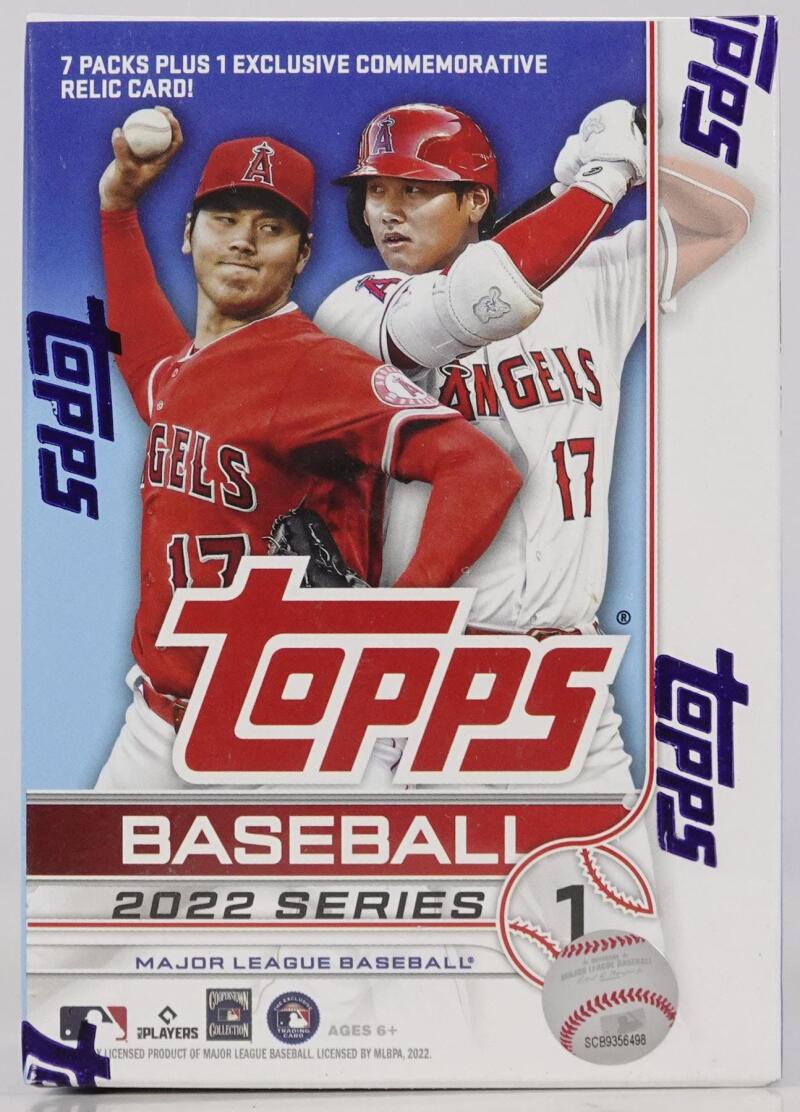 2022 Topps Series 1 Baseball 7-Pack Blaster Box (Commemorative Relic Card!) Image 2