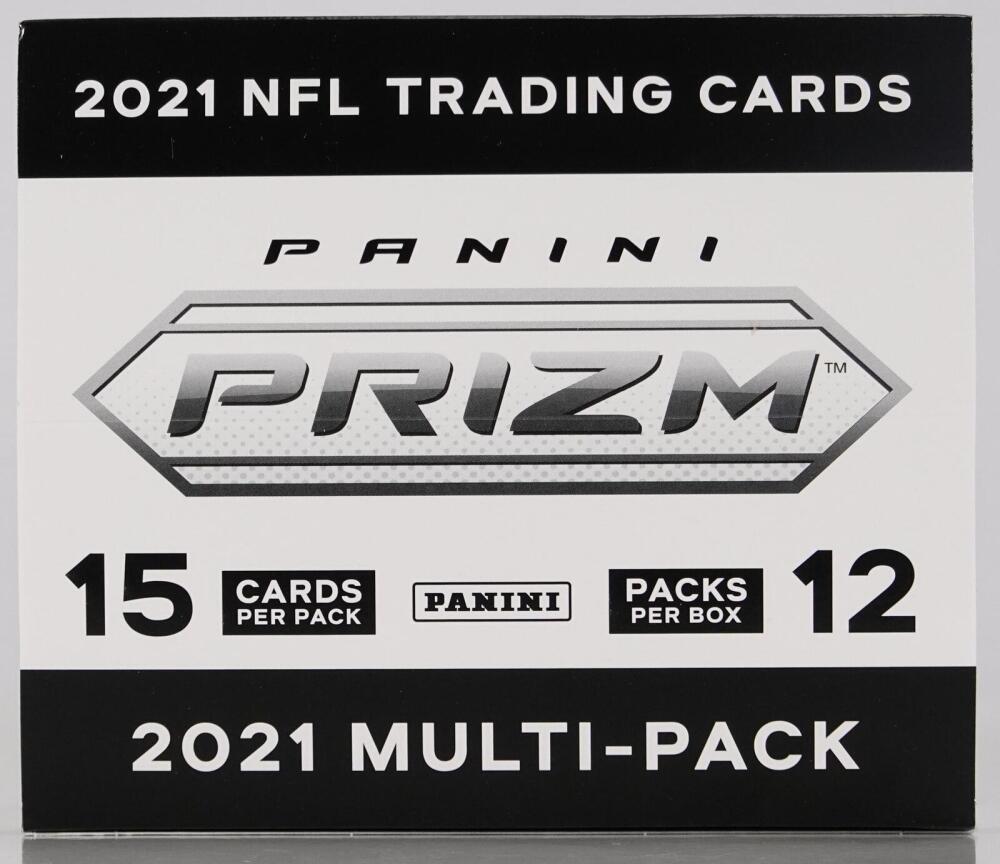 2021 Panini PRIZM FOOTBALL Multi-Pack CELLO Box - 12 Factory Sealed Packs NFL Image 1