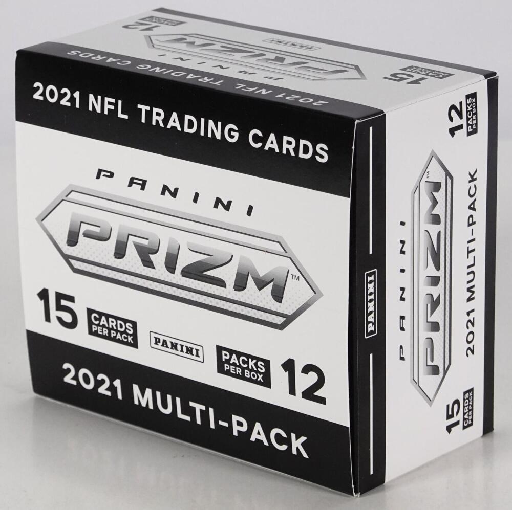 2021 Panini PRIZM FOOTBALL Multi-Pack CELLO Box - 12 Factory Sealed Packs NFL Image 2