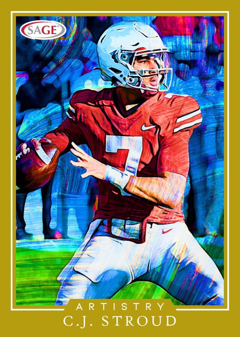 2022 Sage Artistry Football Blaster Box Image 3