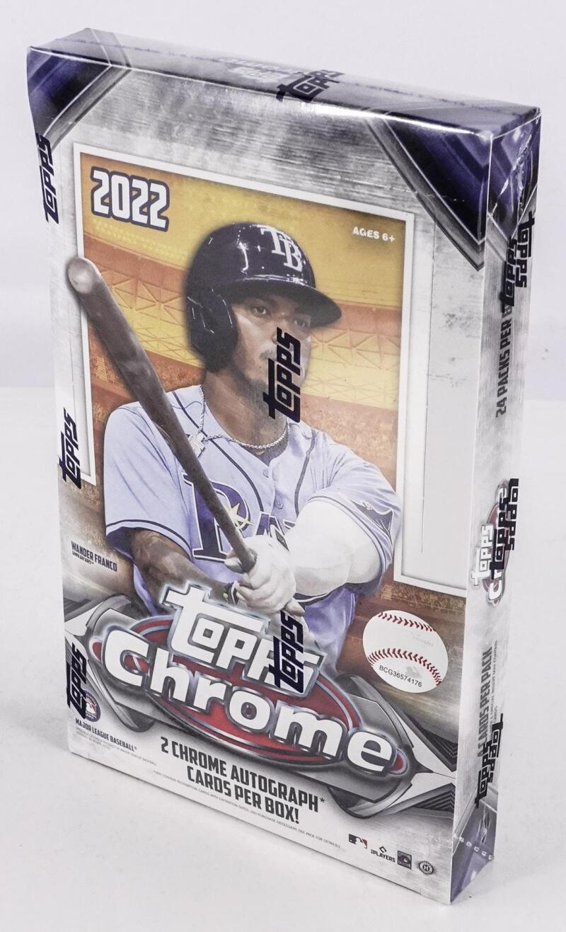 2022 Topps Chrome Baseball Hobby Box Image 2