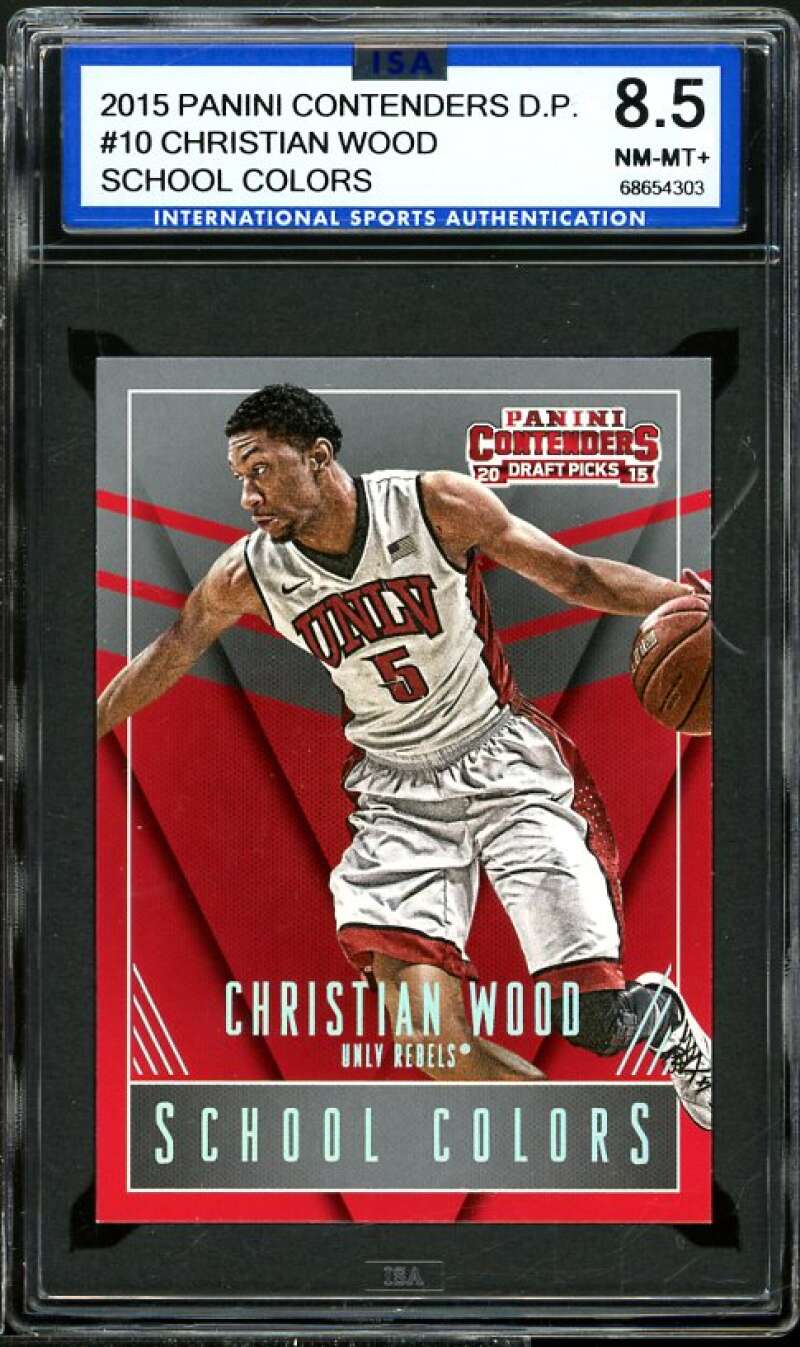 Christian Wood Rookie Card 2015-16 Panini Contenders DP SC #10 ISA 8.5 NM-MT+ Image 1