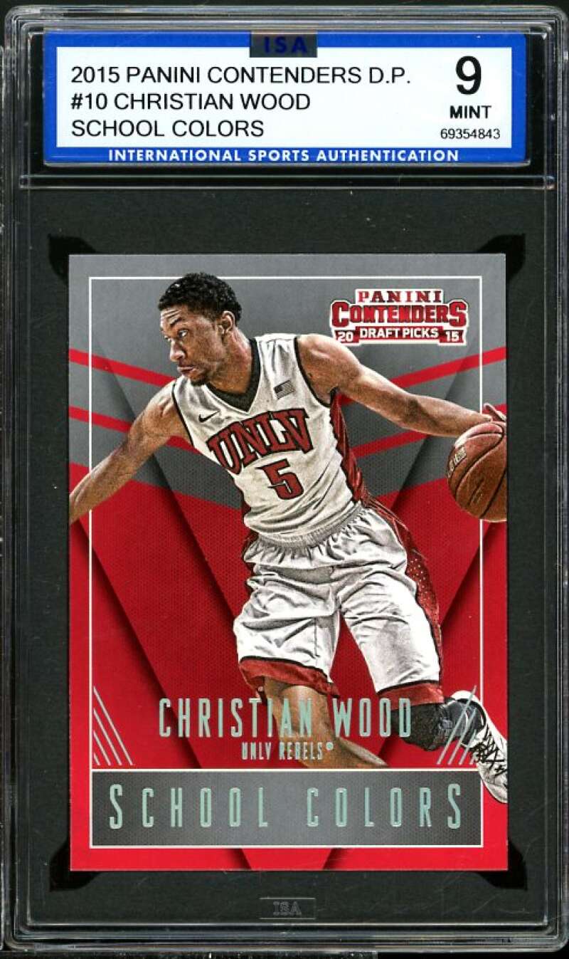 Christian Wood Rookie Card 2015-16 Panini Contenders DP SC #10 ISA 8.5 NM-MT+ Image 1