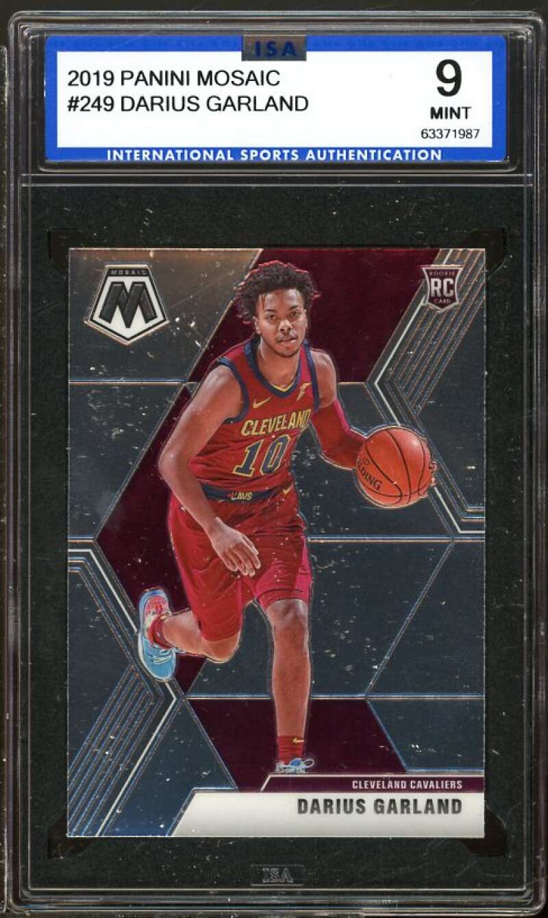 Darius Garland Rookie Card 2019-20 Panini Mosaic #249 ISA 9 MINT Image 1