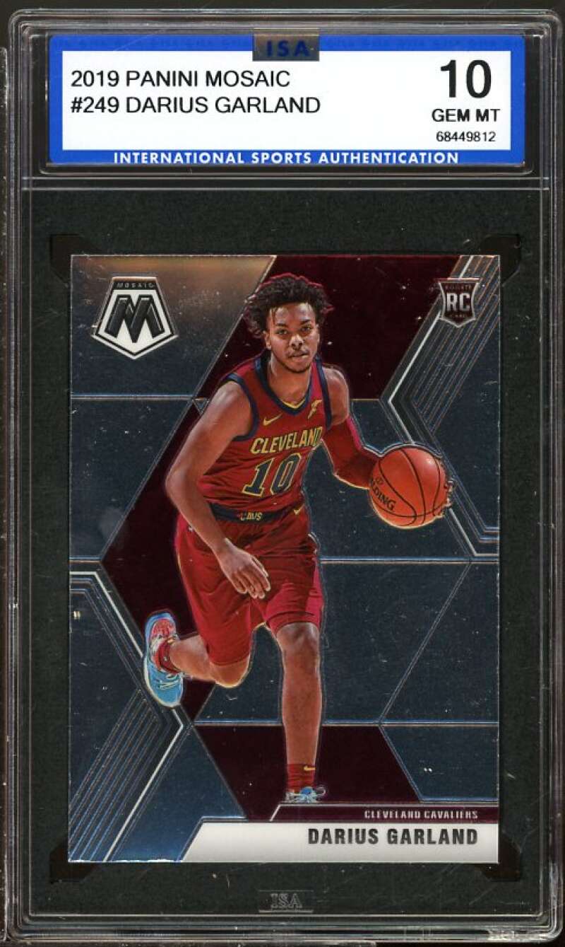 Darius Garland Rookie Card 2019-20 Panini Mosaic #249 ISA 10 GEM MT Image 1