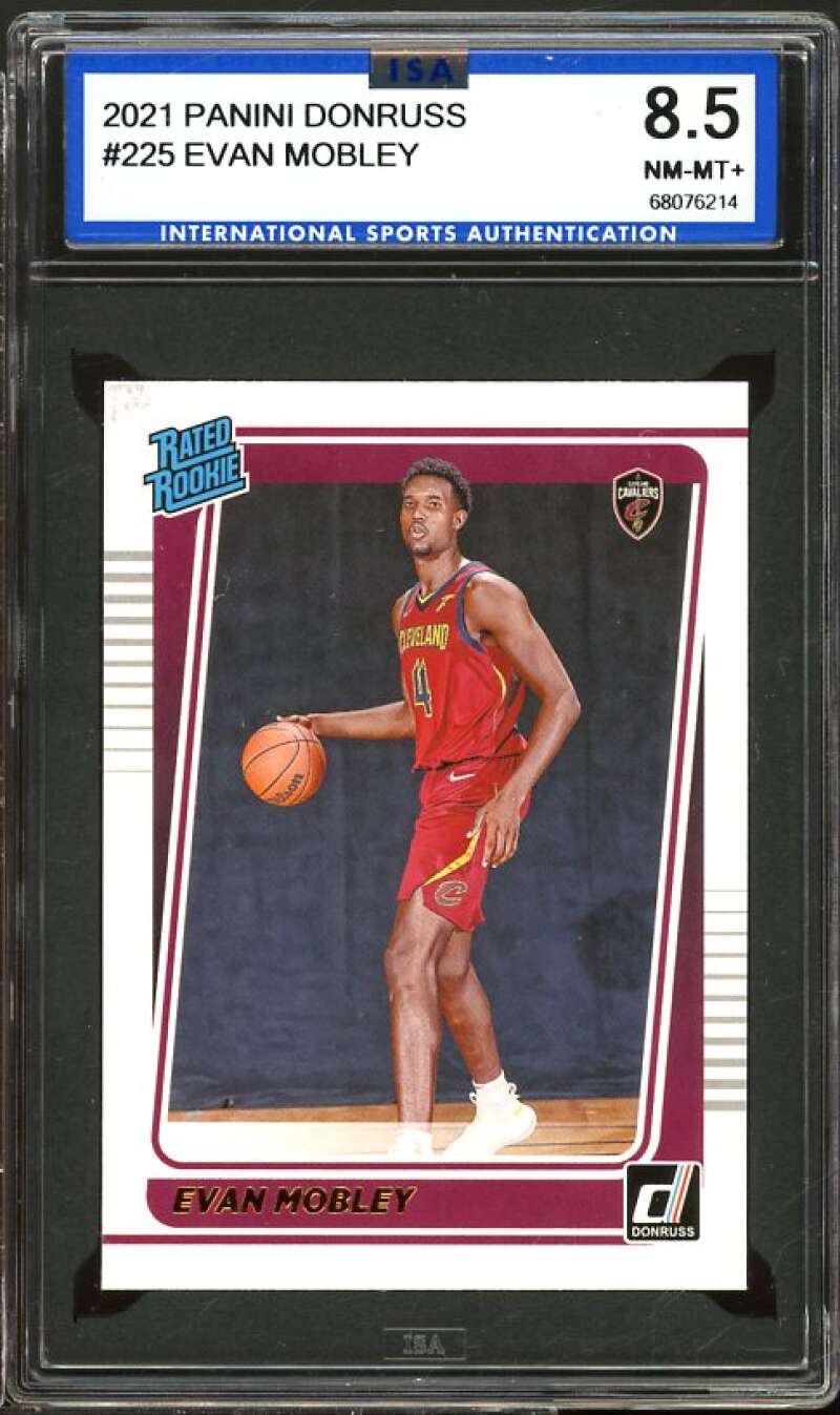 Evan Mobley Rookie Card 2021-22 Panini Donruss #225 ISA 8.5 NM-MT+ Image 1