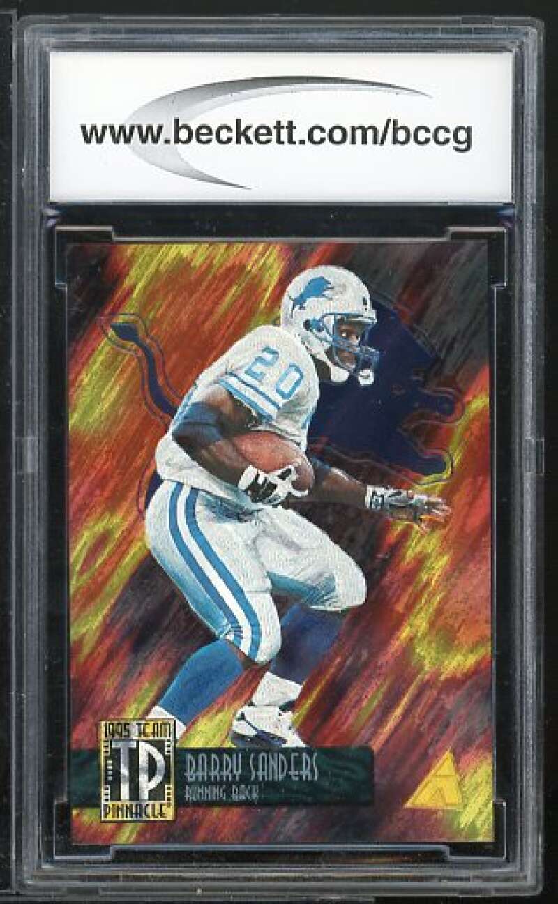 Natrone Means Barry Sanders Card 1995 Pinnacle Team Pinnacle #3 BGS BCCG 10 Image 2