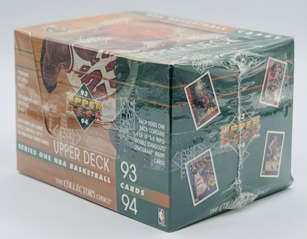 1993-94 Upper Deck Series One Jumbo Packs Basketball Green Box Image 2