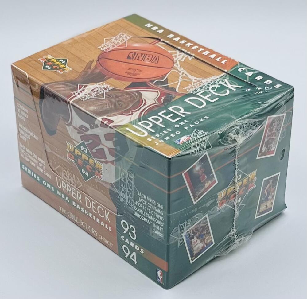 1993-94 Upper Deck Series One Jumbo Packs Basketball Green Box Image 1