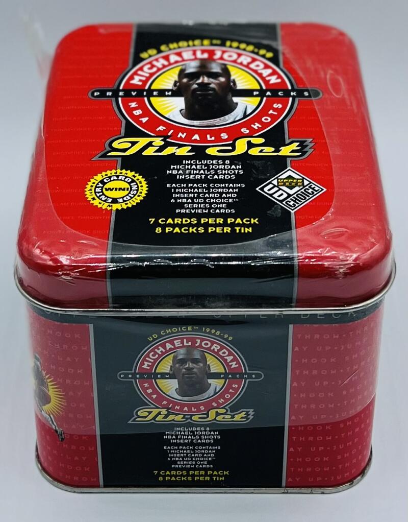 1998-99 UD Choice Michael Jordan Final Shots Basketball Tin Set Image 1